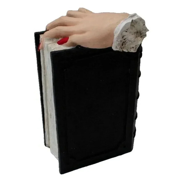 Halloween Witches Brew For The Teenage Soul Spell Book Skeleton Hand Decor - Picture 3 of 3